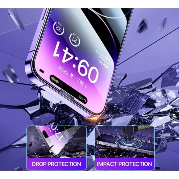 iPhone 14 Pro Max Screen Protector 2 pack tempered glass 9H NEW - Picture 4 of 5